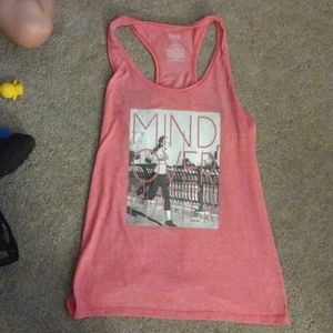 danskin pink large loose woman's tank top
